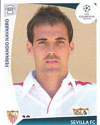 Fernando Navarro Sevilla FC samolepka UEFA Champions League 2009/10 #416